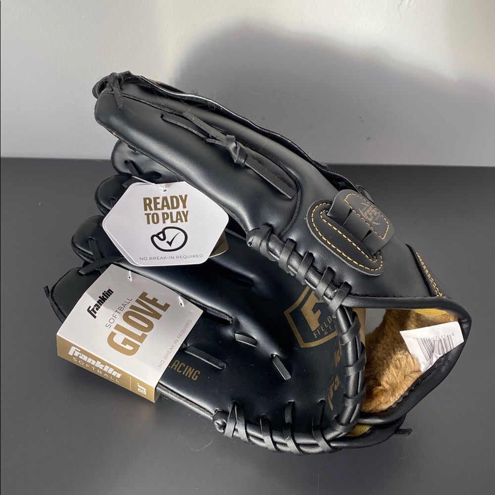 Brand New Franklin Softball Glove for Lefty 13” in Black Ready to Play NWT
